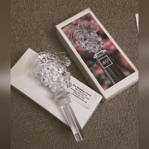 🌸🌷 Mikasa Crystal Fruit Collection Wine Bottle Stopper